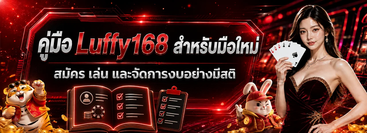 Luffy168 คู่มือมือใหม่ วิธีสมัคร เล่น และจัดการงบ